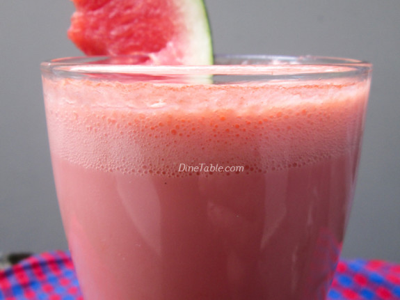 Watermelon Milkshake Recipe - Healthy Smoothie Recipe - Fruits Recipe