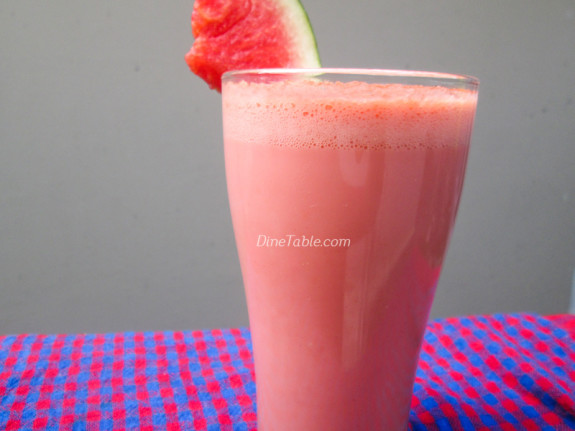 Watermelon Milkshake Recipe - Healthy Smoothie Recipe - Homemade Recipe