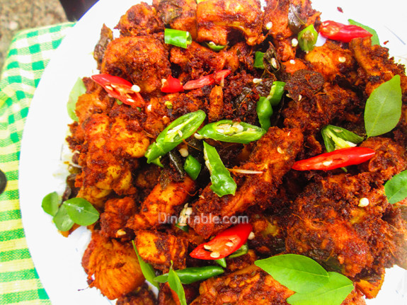 Kerala Style Chicken Fry Recipe - കേരള ചിക്കൻ ഫ്രൈ - Homemade Recipe