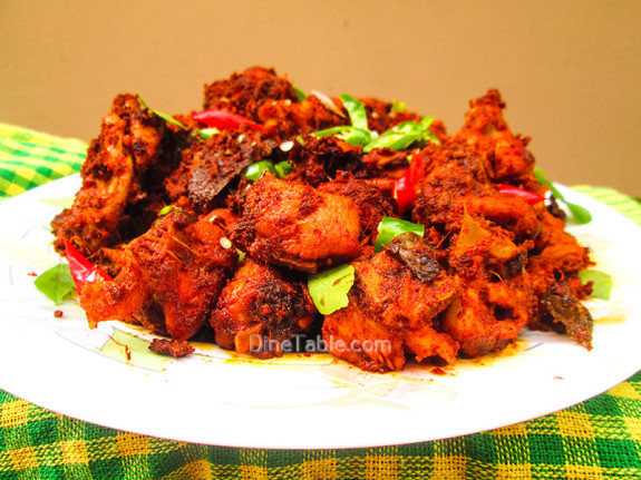 Kerala Style Chicken Fry Recipe - കേരള ചിക്കൻ ഫ്രൈ - Non Vegetarian Recipe