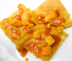Mango Crepes Recipe - Ramadan Recipe - Simple Recipe - Delicious Recipe