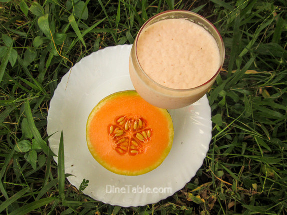 Musk Melon Milkshake / Homemade Drink