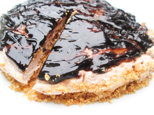 Cheesecake With Chocolate Sauce Topping Recipe