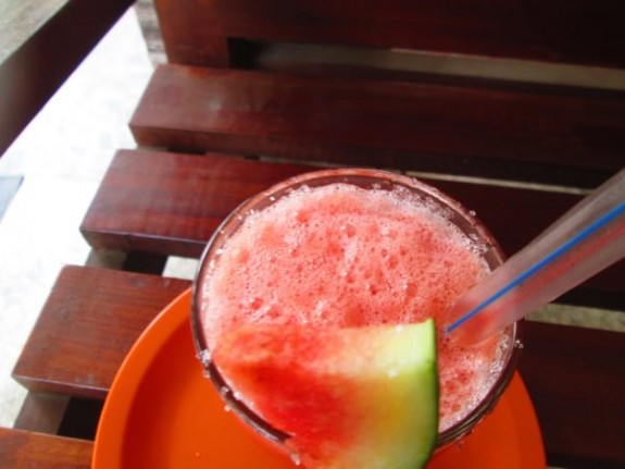 Watermelon Strawberry And Coconut Water Smoothie Recipe / Refreshing Drink
