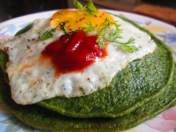 Cilantro And Spinach Pancakes Recipe / Tasty Pancake