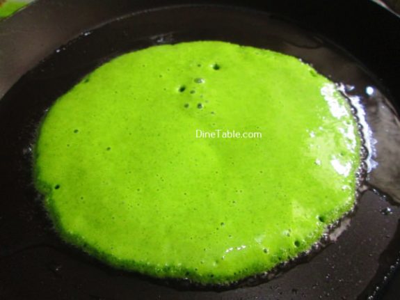 Cilantro And Spinach Pancakes Recipe / Yummy Pancake