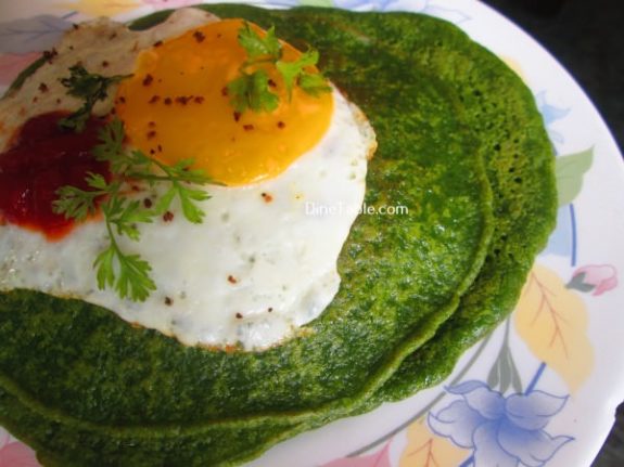 Cilantro And Spinach Pancakes Recipe / Deliciuos Pancake