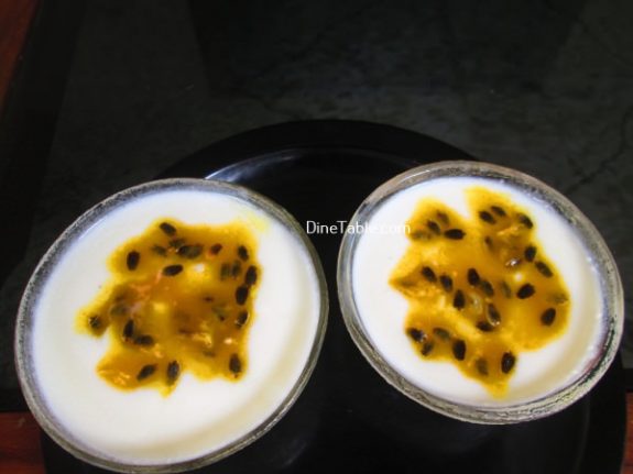 Milk Pudding With Passion Fruit Topping Recipe / Tasty Pudding