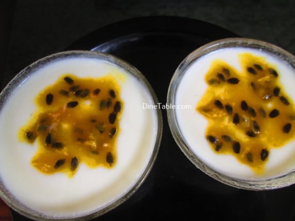 Milk Pudding With Passion Fruit Topping Recipe / Yummy Pudding
