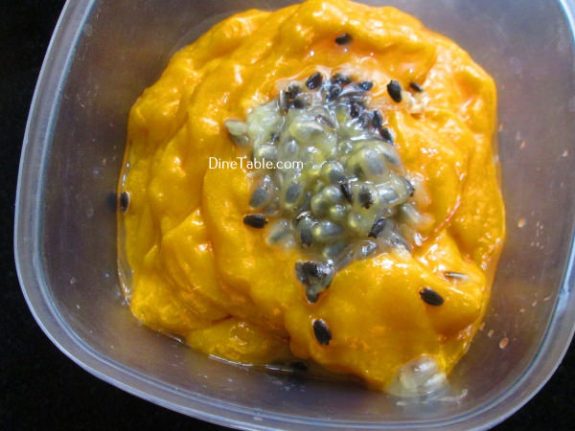 Passion Fruit And Mango Sorbet Recipe / Yummy Dish