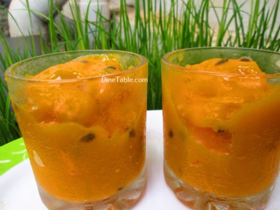 Passion Fruit And Mango Sorbet Recipe / Delicious Dish
