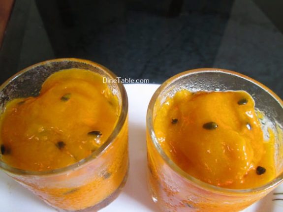 Passion Fruit And Mango Sorbet Recipe / Simple Dish