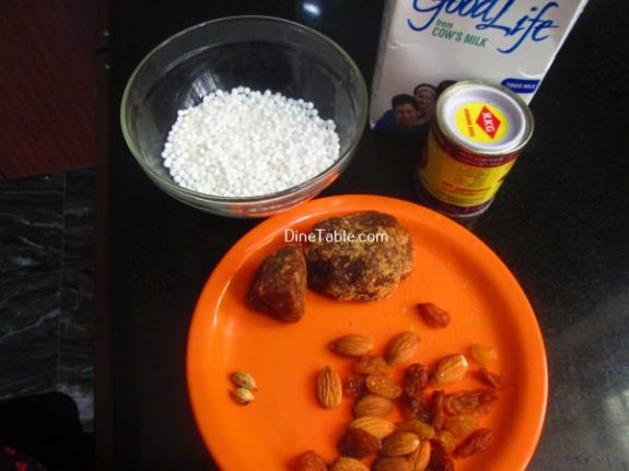 Sago Payasam Using Jaggery Recipe / Chowari Payasam