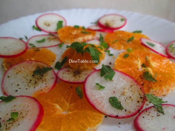 Orange Radish Salad Recipe - Easy Salad