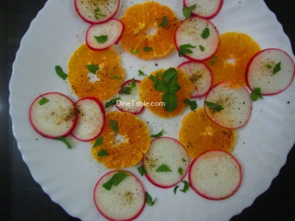 Orange Radish Salad Recipe - Tasty Salad