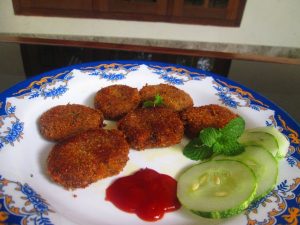 Vazhakoombu Cutlet Recipe / Snack Cutlet