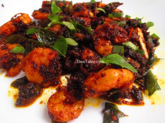Prawns Pepper Fry Recipe / Kerala Fry