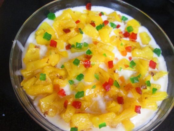 Milkmaid Pineapple Pudding Recipe / Milkmaid Pudding