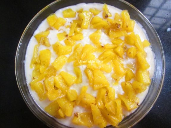 Milkmaid Pineapple Pudding Recipe / Dessert Pudding