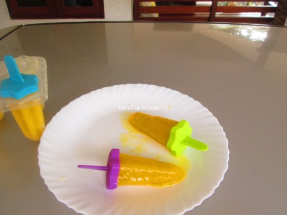 Mango Popsicles Recipe / Healthy Popsicles