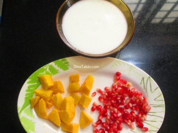 Pomegranate Mango Raita Recipe / Healthy Raita