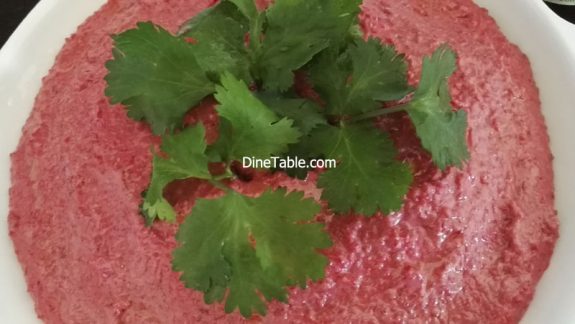 Beetroot Muttabel Recipe - Healthy & Tasty Moutabel Recipe - Arabic Dip