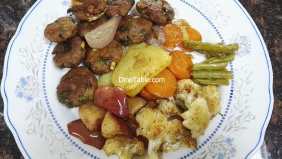 Grilled Vegetables Recipe - Grilled Veggies in Cooking Range Oven