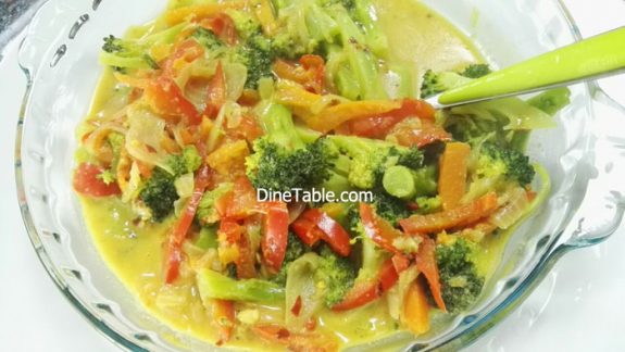 Broccoli Thai Curry - Tasty & Healthy Thai Veg Recipe - Veg Curry