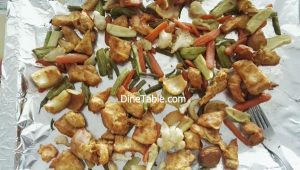Boneless chicken tikka recipe – Easy Chicken tikka with Veggies in Cooking Range Oven