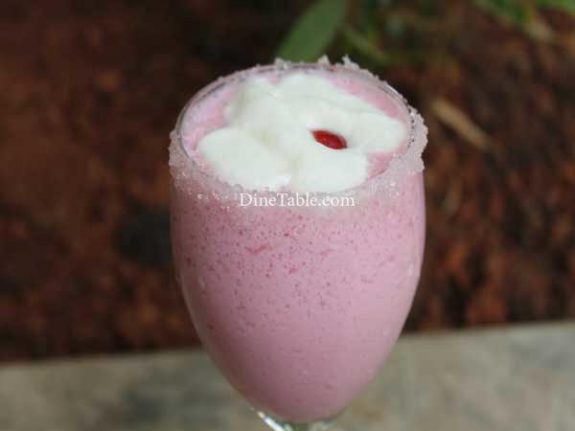 Strawberry Crush Milk Shake Recipe - Refreshing Drink 