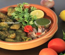 Hara Bhara Fish Tikka made in cooking range oven