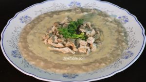 Rice chicken soup with Tahini Recipe - Healhty Soup Recipe