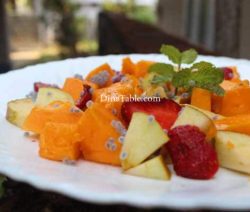 Papaya Apple Strawberry Salad Recipe - Homemade Dish