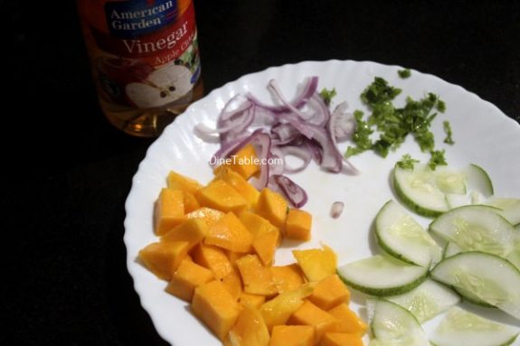 Cucumber Mango Onion Salad Recipe - Delicious Salad