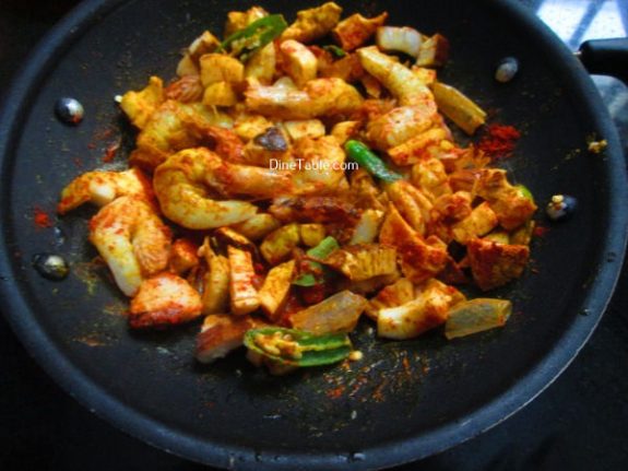 Chemmeen Thenga Kothu Masala Recipe - Simple Dish