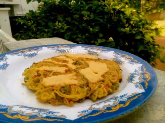 Maggi Noodles Cake Recipe - Delicious Dish